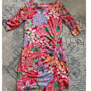 Lilly pulitzer large ruched dress